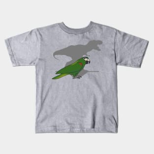 t-rex shadow - Hahn's Macaw parrot Kids T-Shirt